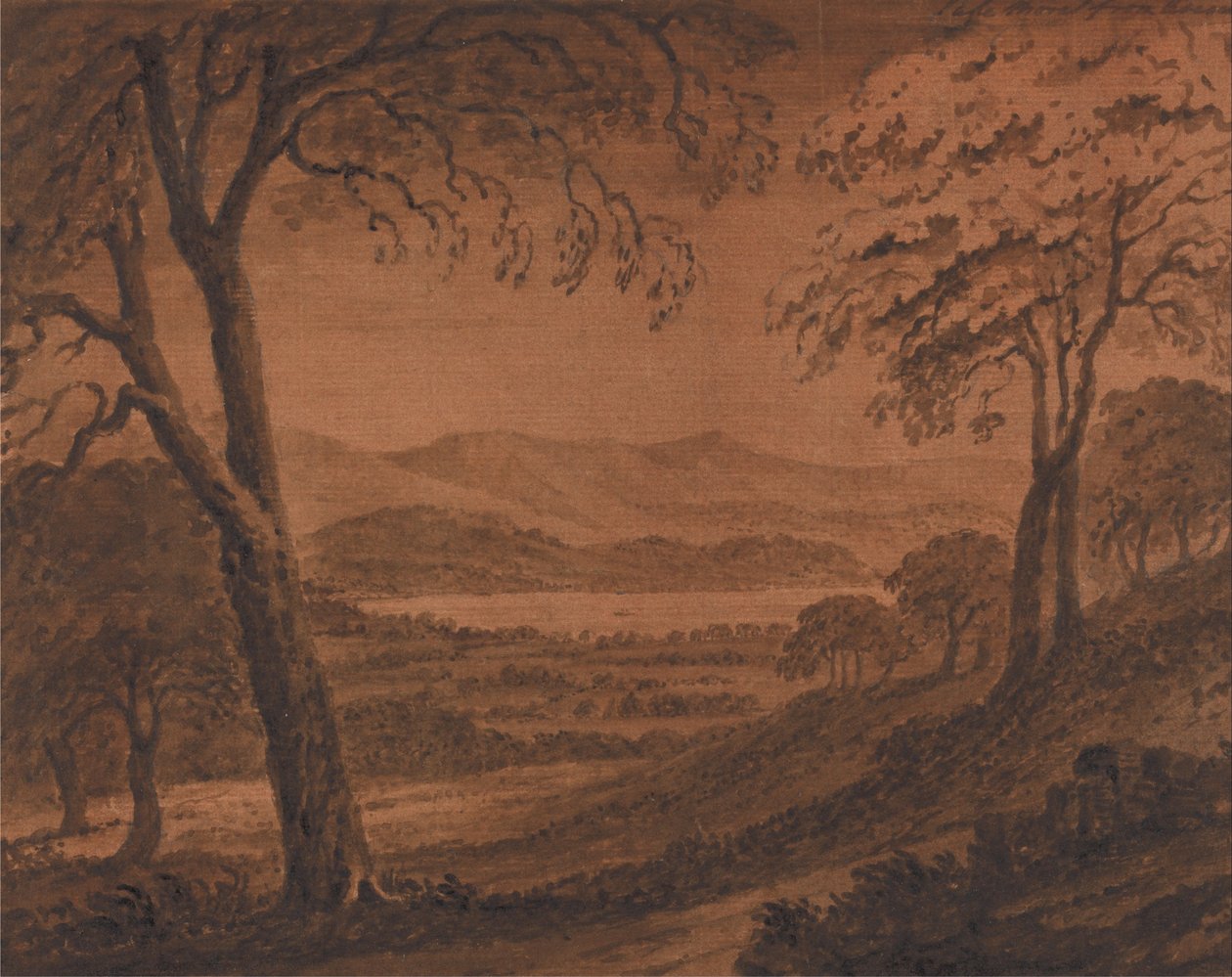 Lake Morat from Avenches av Mary Harcourt