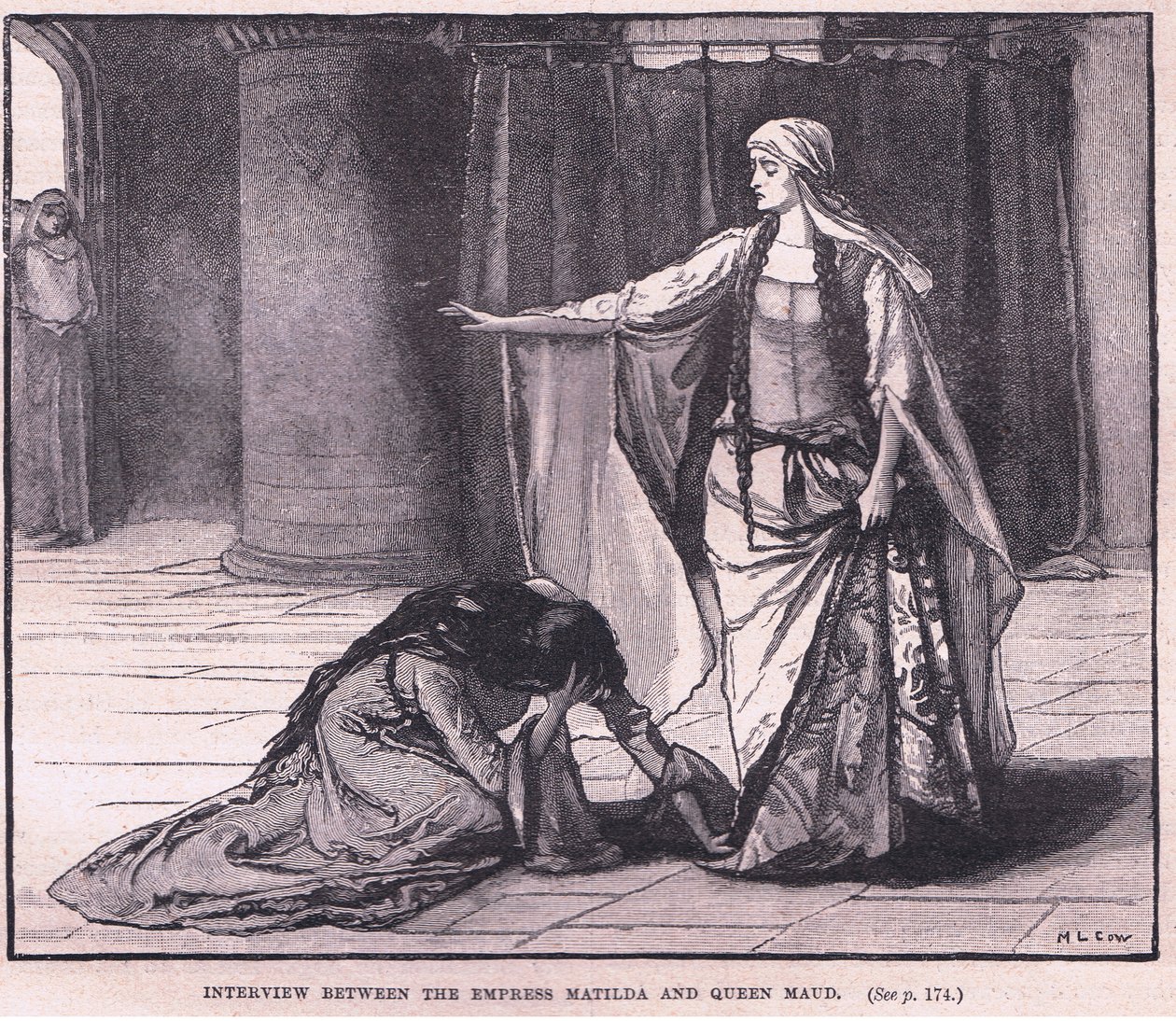 Intervju mellan kejsarinnan Matilda och drottning Maud 1141 e.Kr av Mary L. Gow