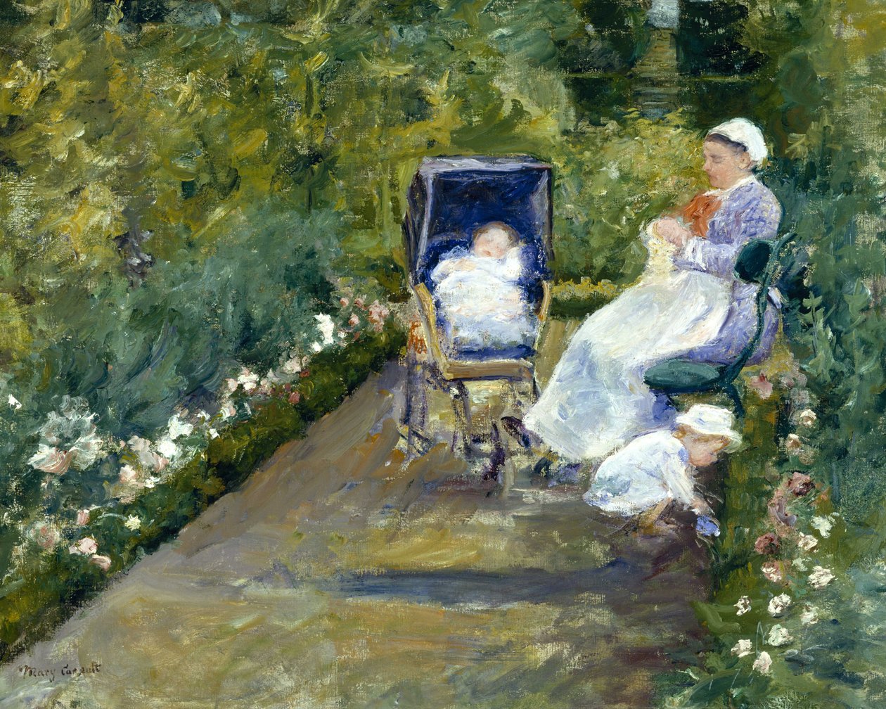 Children in a Garden  av Mary Cassatt