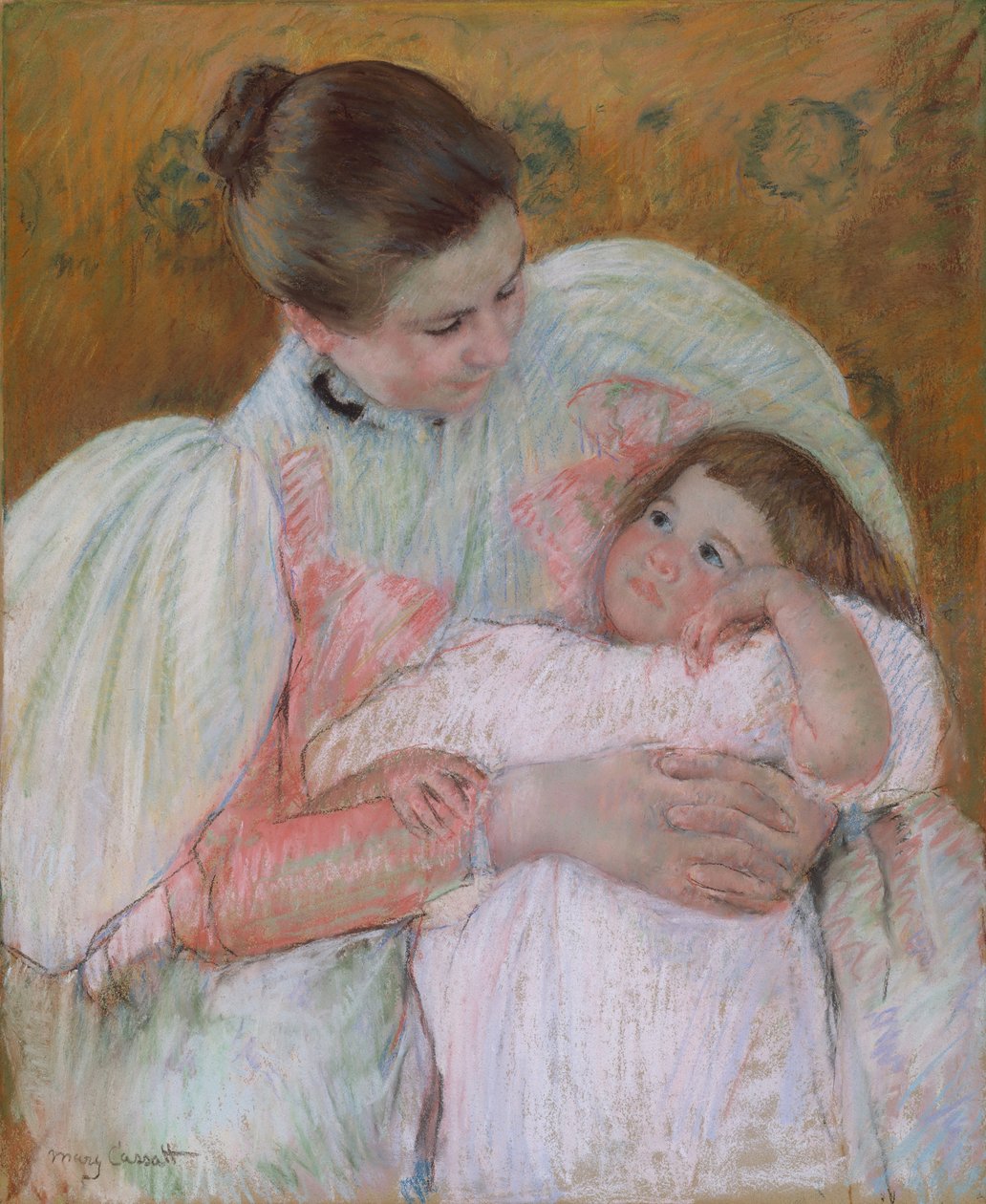 Sjuksköterska och barn, 1896-7 av Mary Cassatt