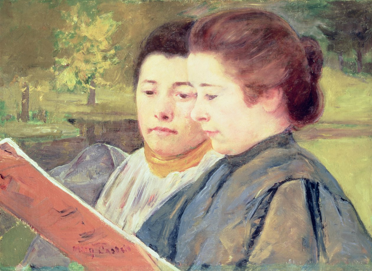 Women Readingswed av Mary Cassatt