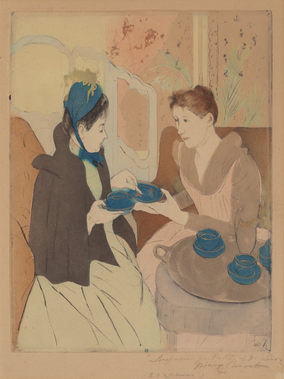 Afternoon Tea Party av Mary Cassatt