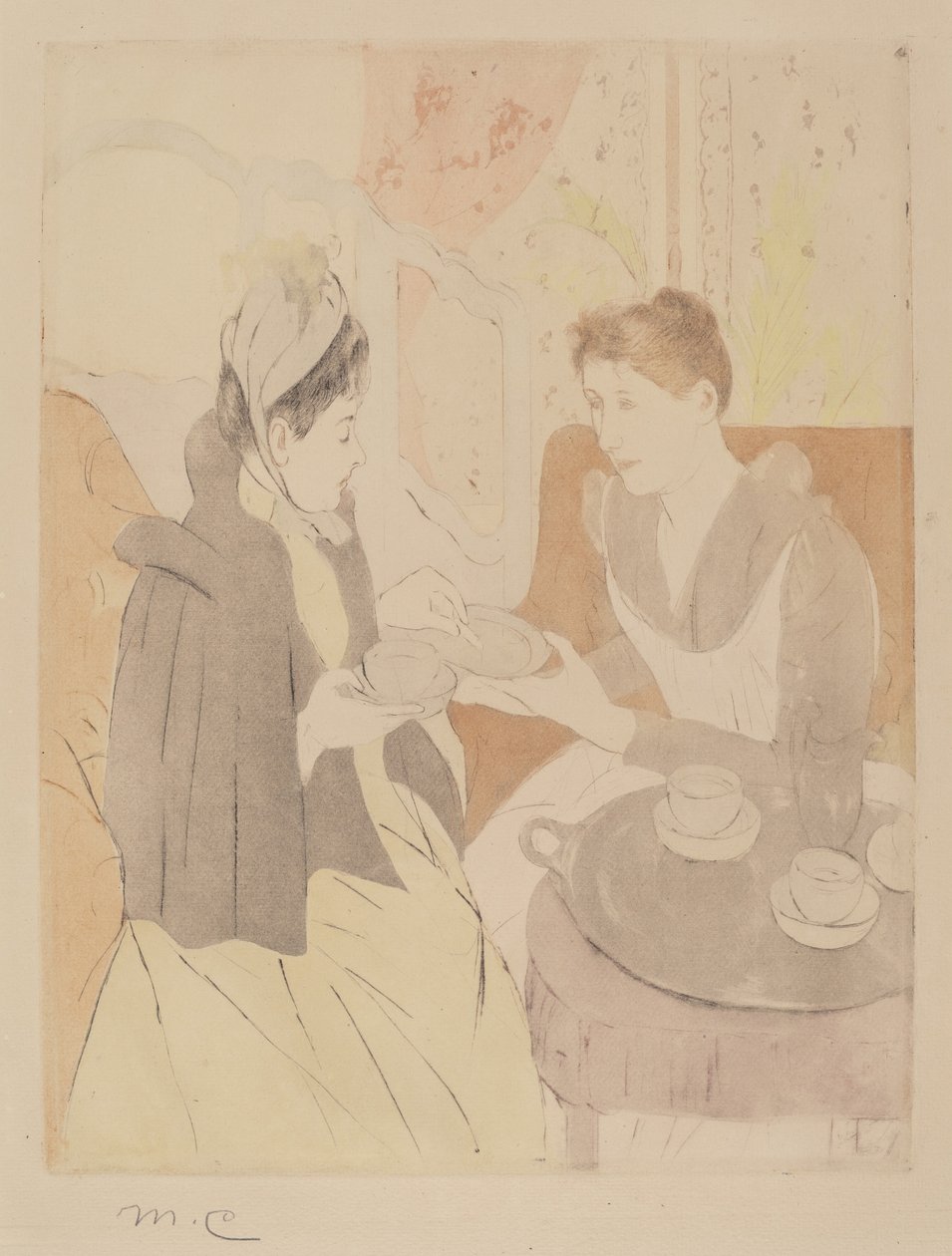 Afternoon Tea Party av Mary Cassatt