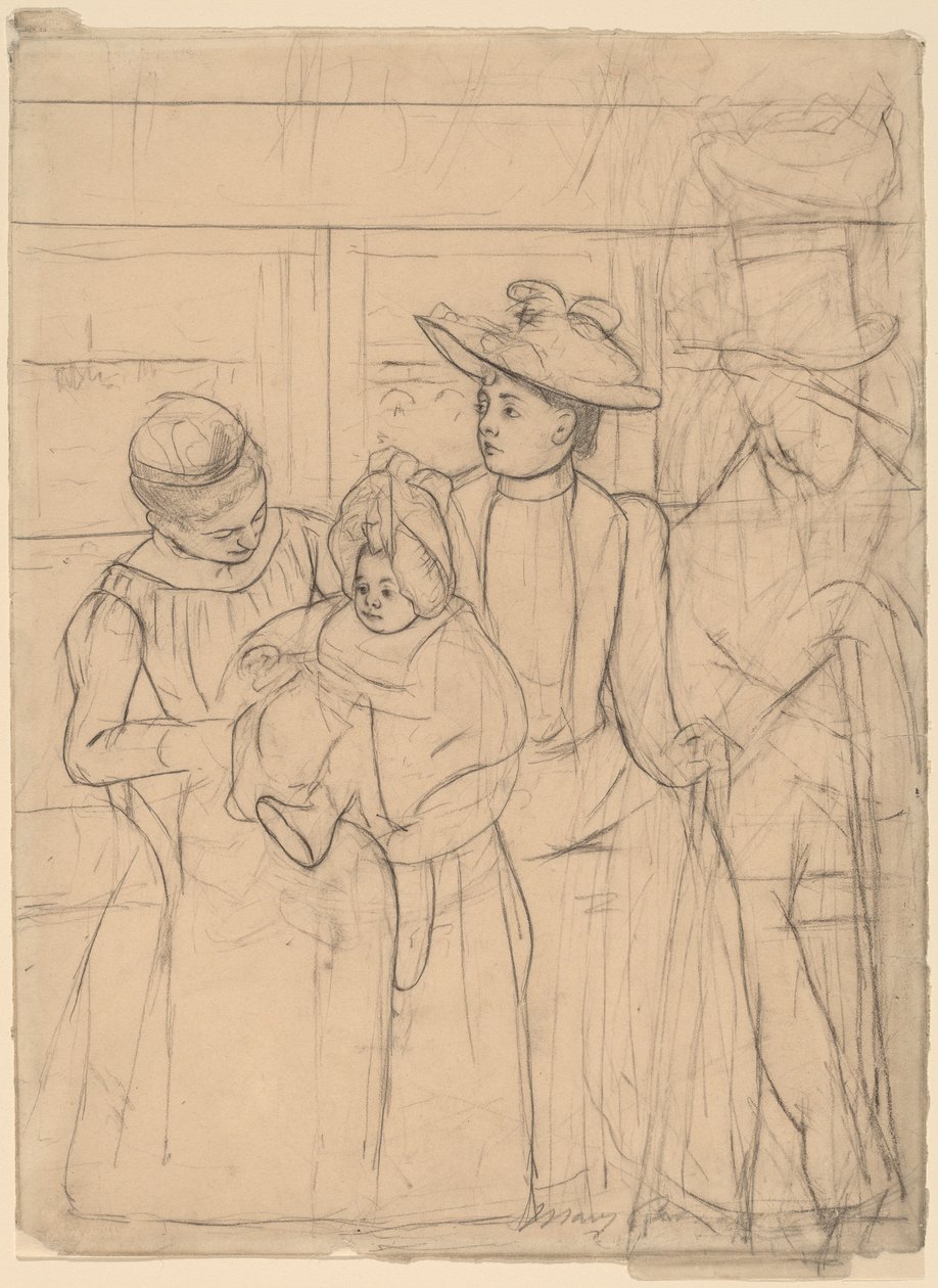 I Omnibus av Mary Cassatt