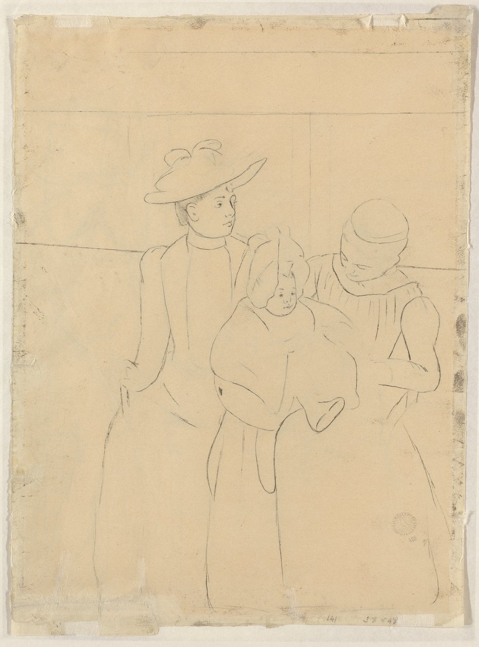 I Omnibus [verso], ca. 1891. av Mary Cassatt
