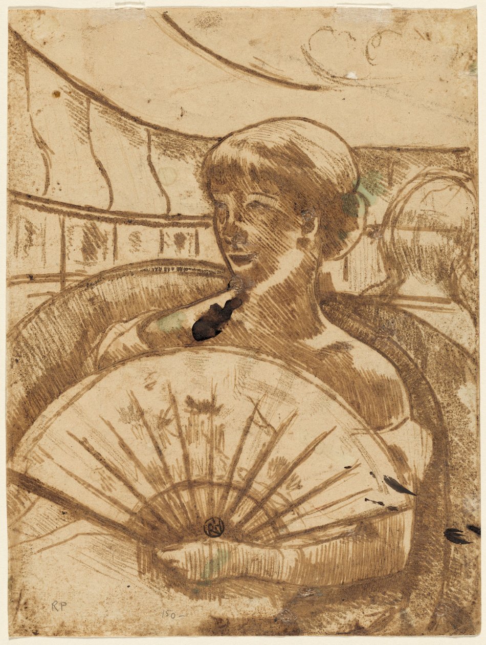 I operalådan [verso] av Mary Cassatt