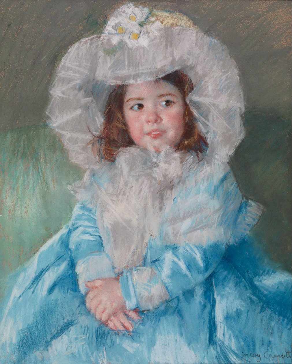 Margot Lefebre i blått, 1902 av Mary Cassatt