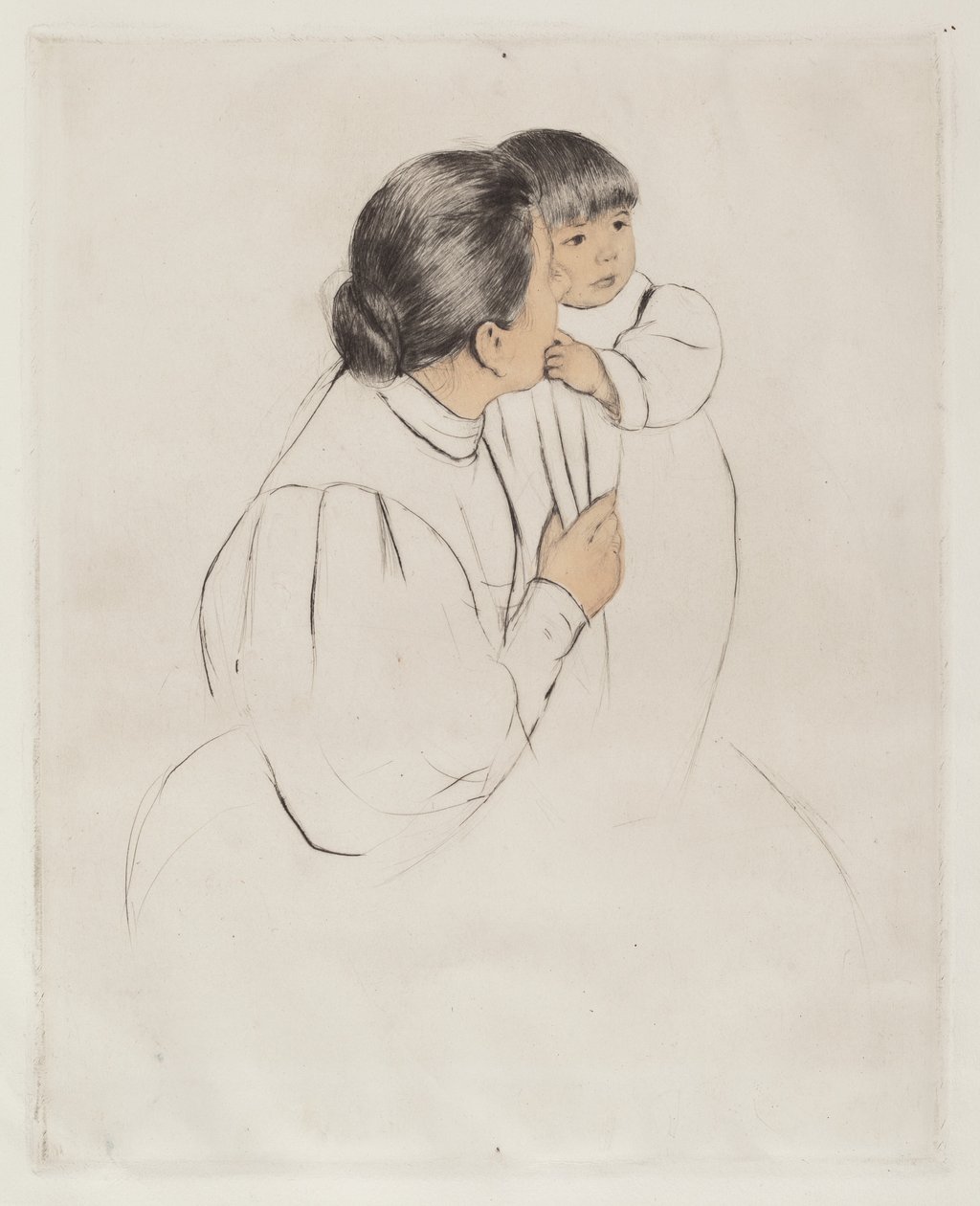 Bondemor och barn, ca. 1894. av Mary Cassatt