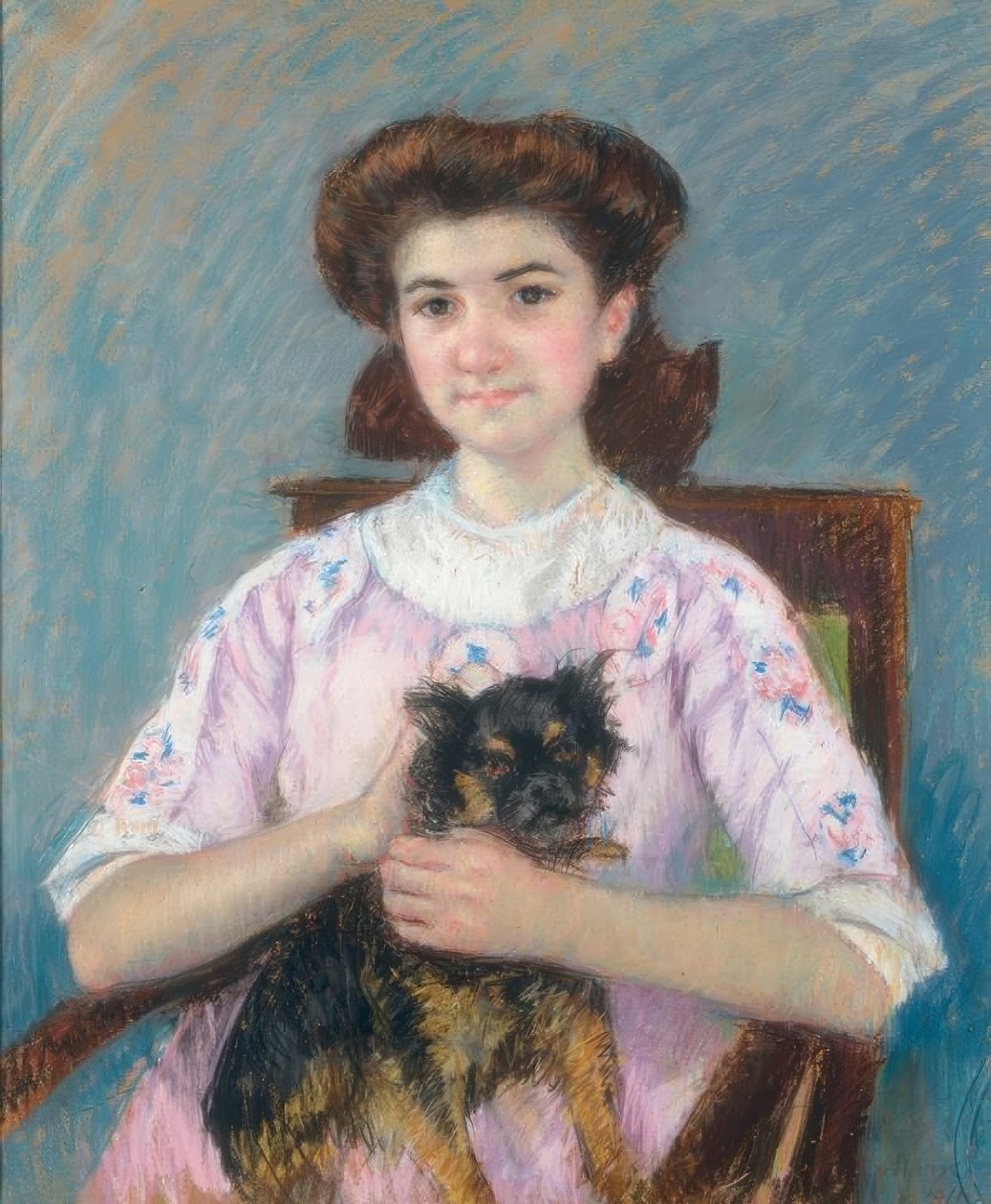 Porträtt av Marie-Louise Durand-Ruel av Mary Cassatt