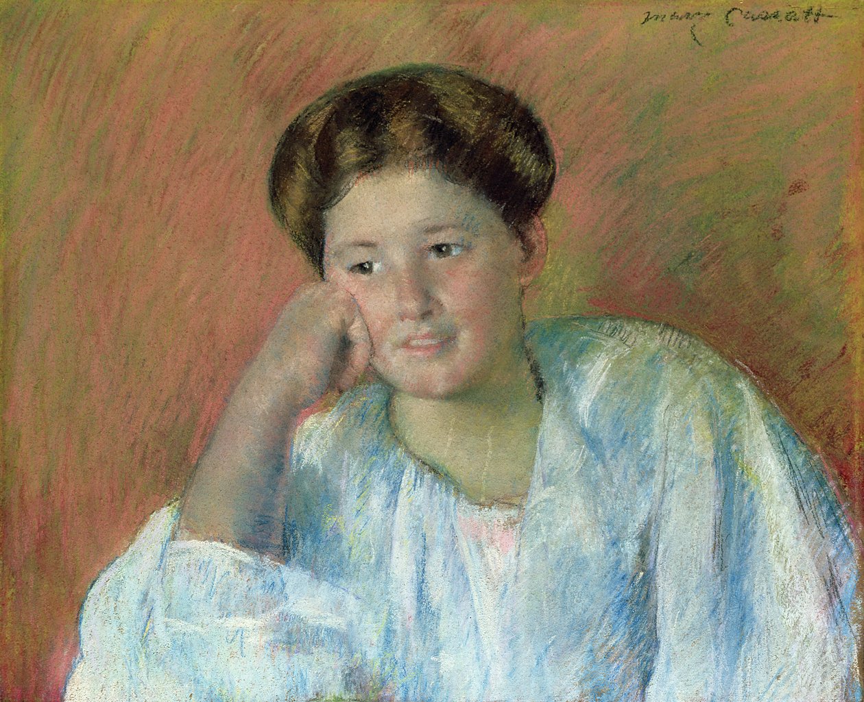 Porträtt av Louisine Elder av Mary Cassatt