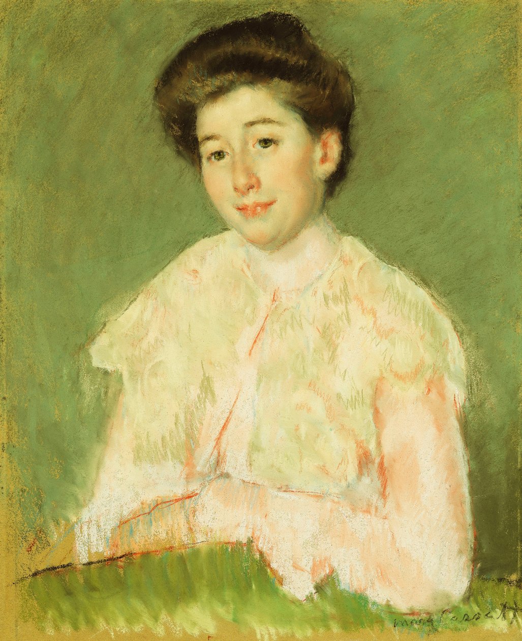 Porträtt av en dam, ca 1890 av Mary Cassatt