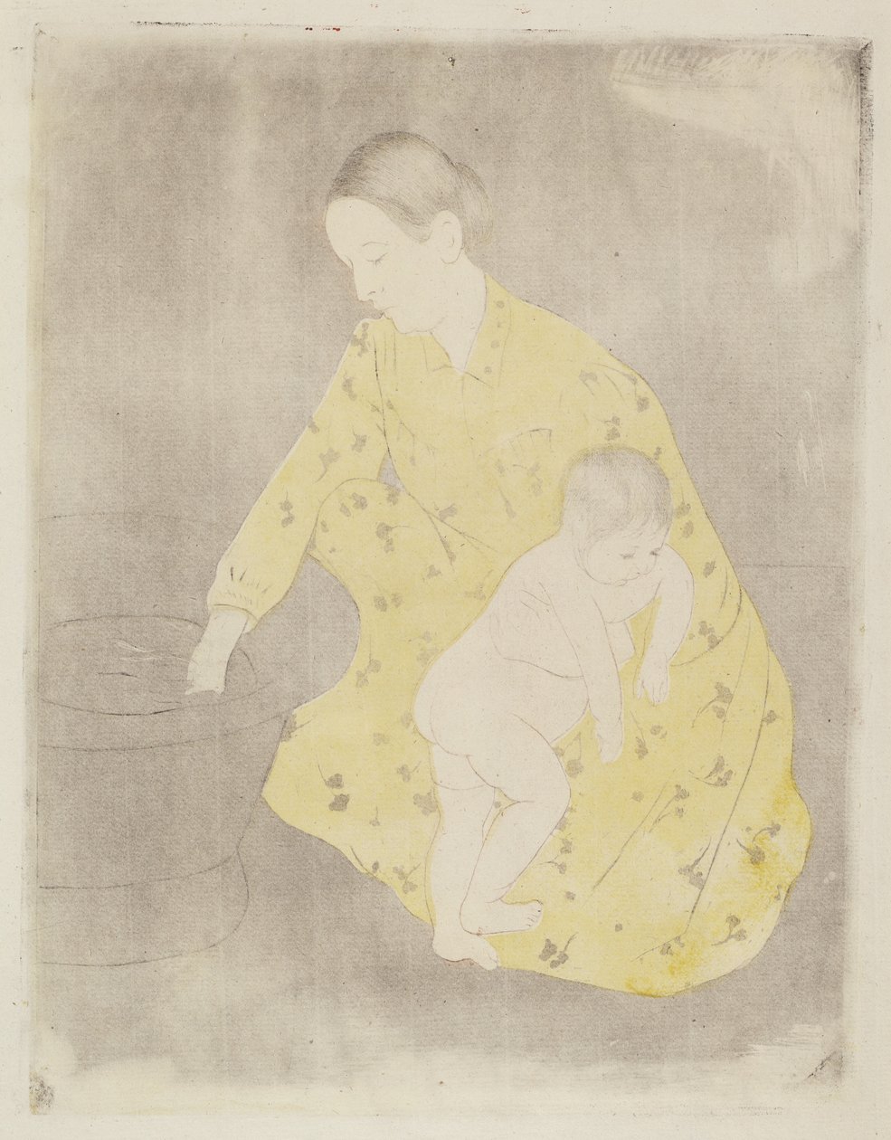 Badet, 1890-1891. av Mary Cassatt