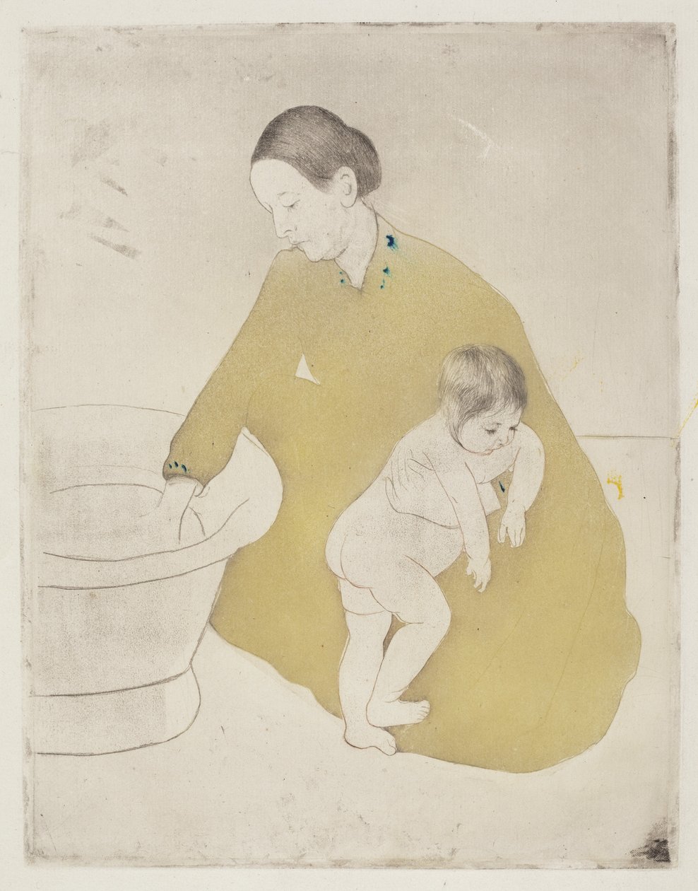 Badet, 1890-1891. av Mary Cassatt