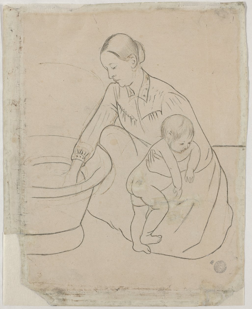The Bath [verso] av Mary Cassatt
