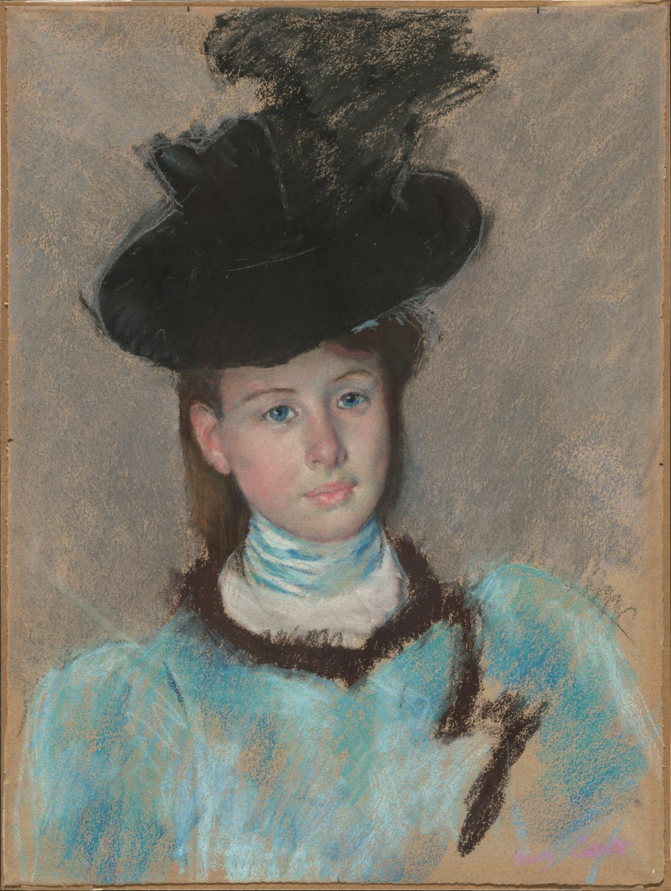 Den svarta hatten av Mary Cassatt