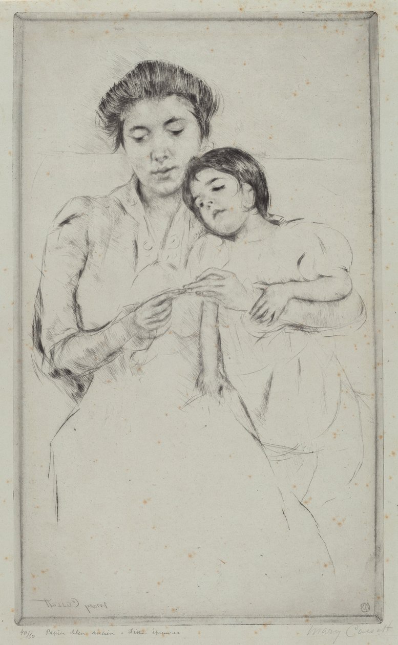 Virkningslektionen av Mary Cassatt