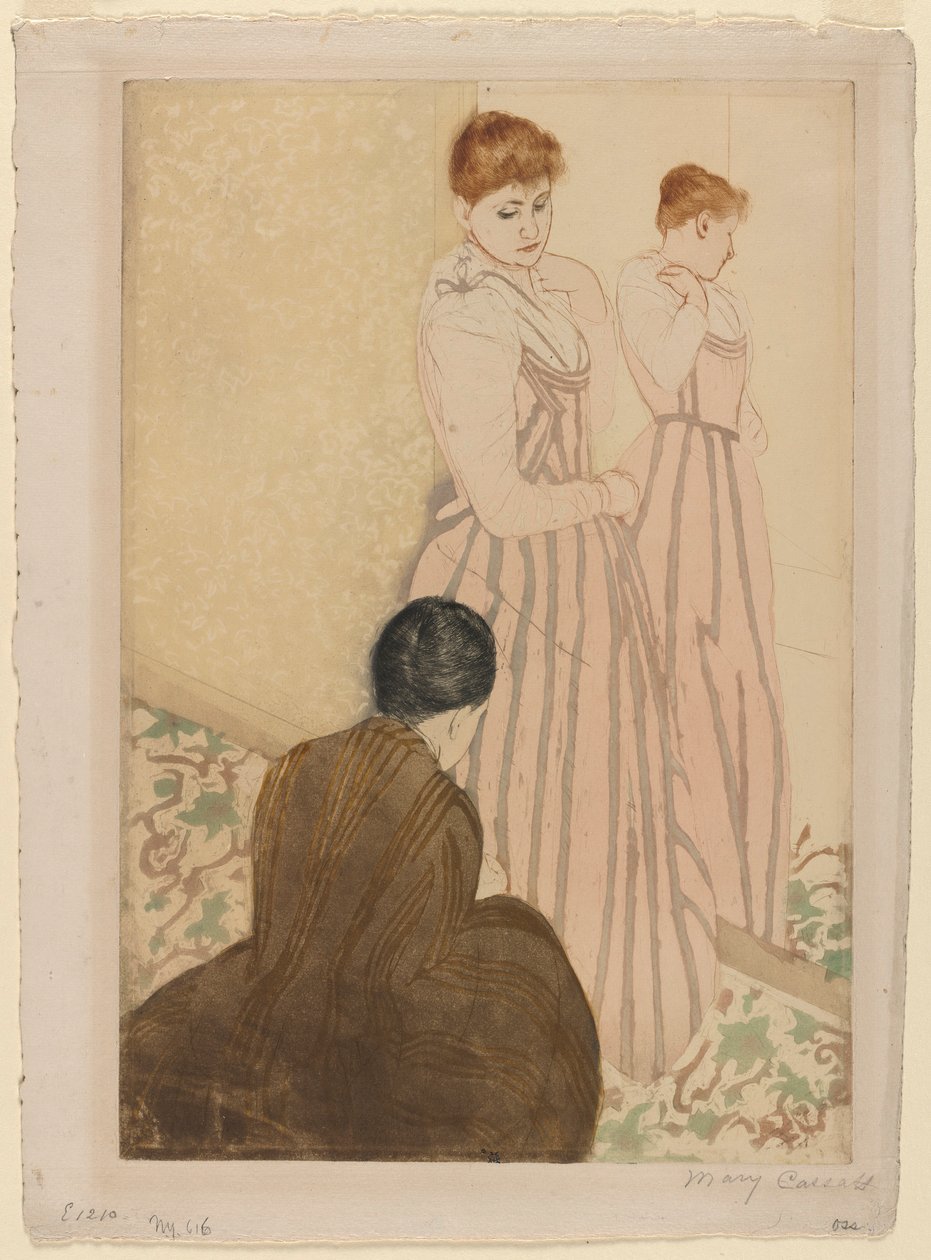 Beslaget, 1890-1891. av Mary Cassatt