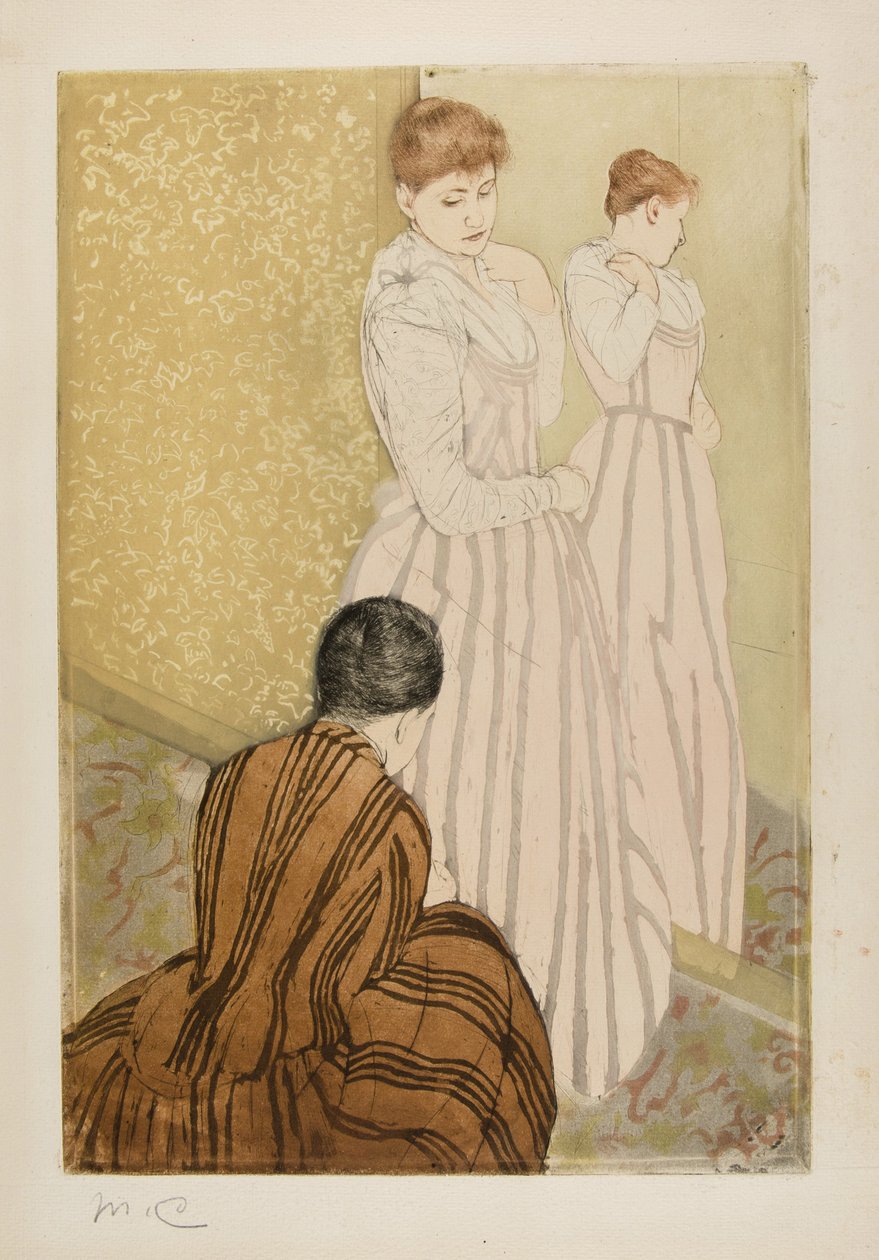 Beslaget, 1890-91 av Mary Cassatt