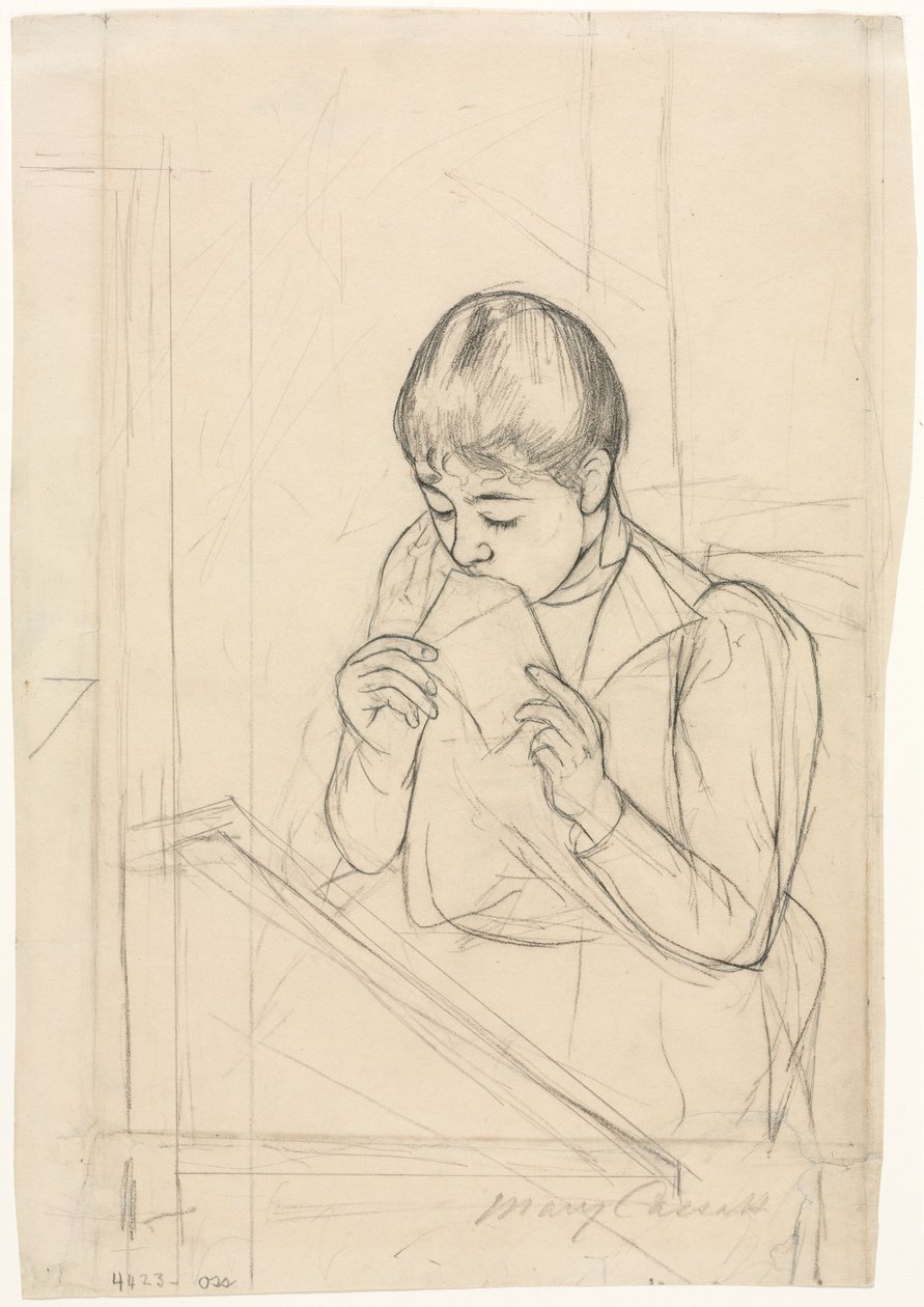 Brevet recto, Brevet verso, 1891. av Mary Cassatt