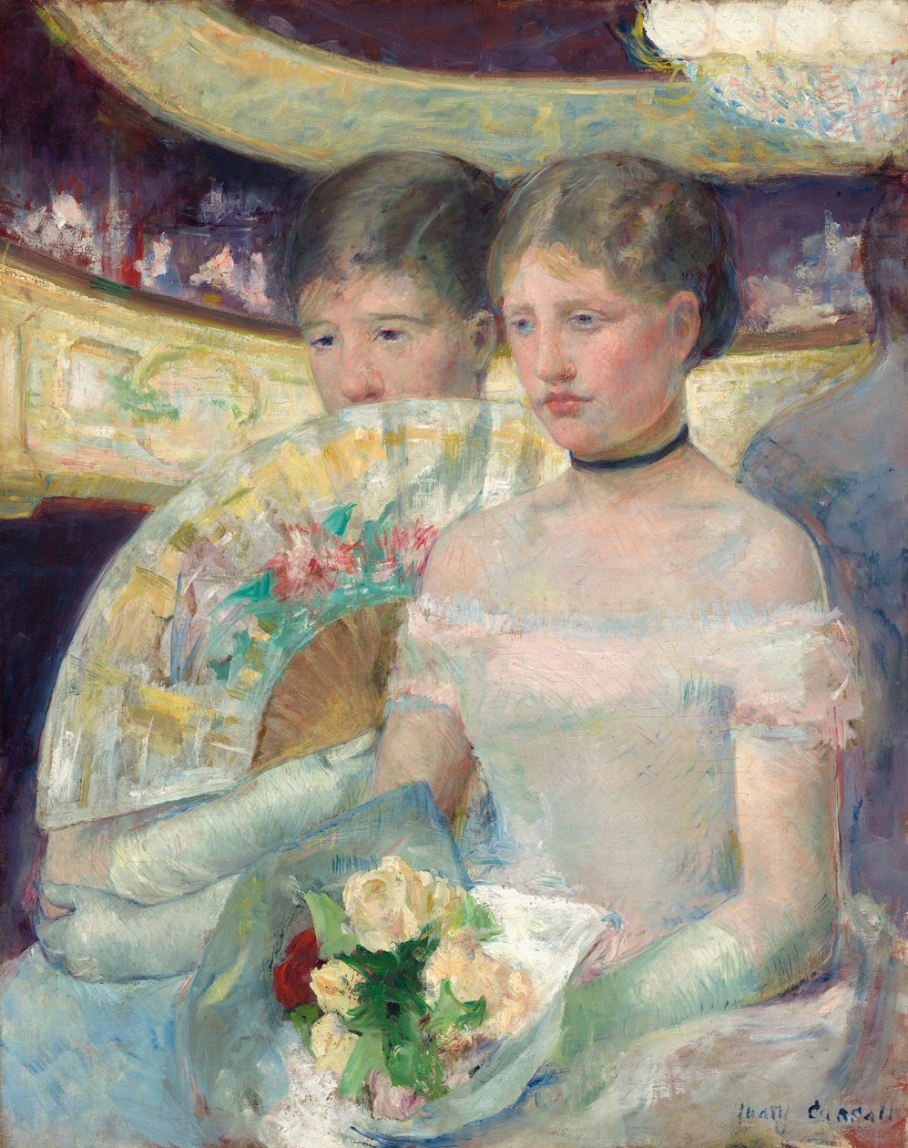 The Loge, c. 1878-1880. av Mary Cassatt