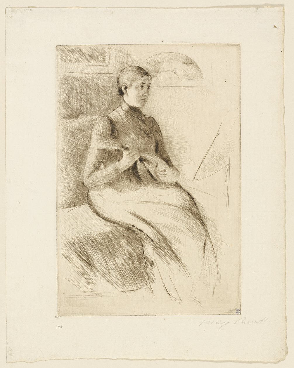 Mandolinspelaren av Mary Cassatt