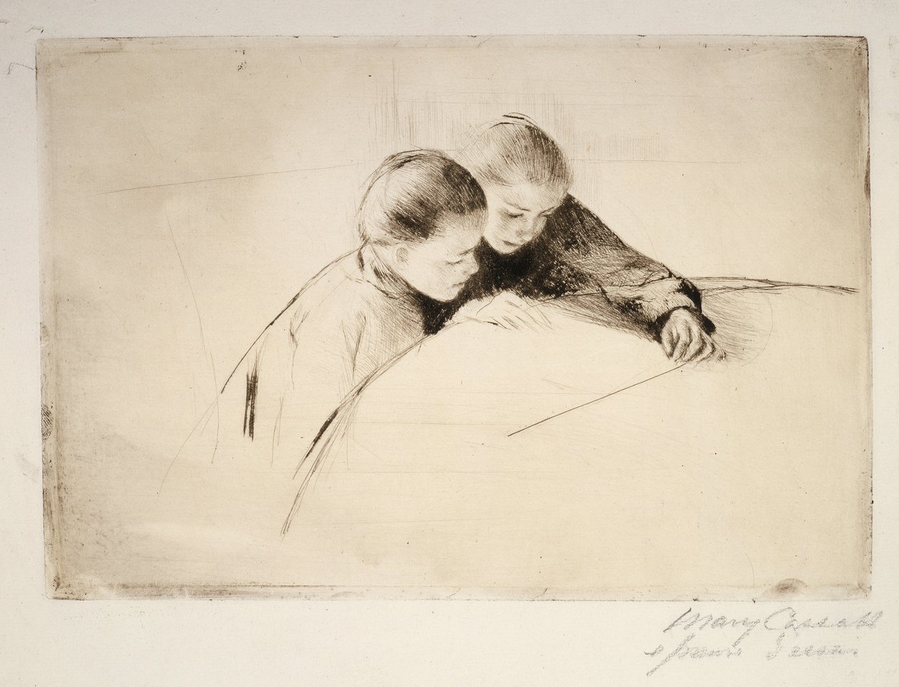 Kartan, 1890 av Mary Cassatt