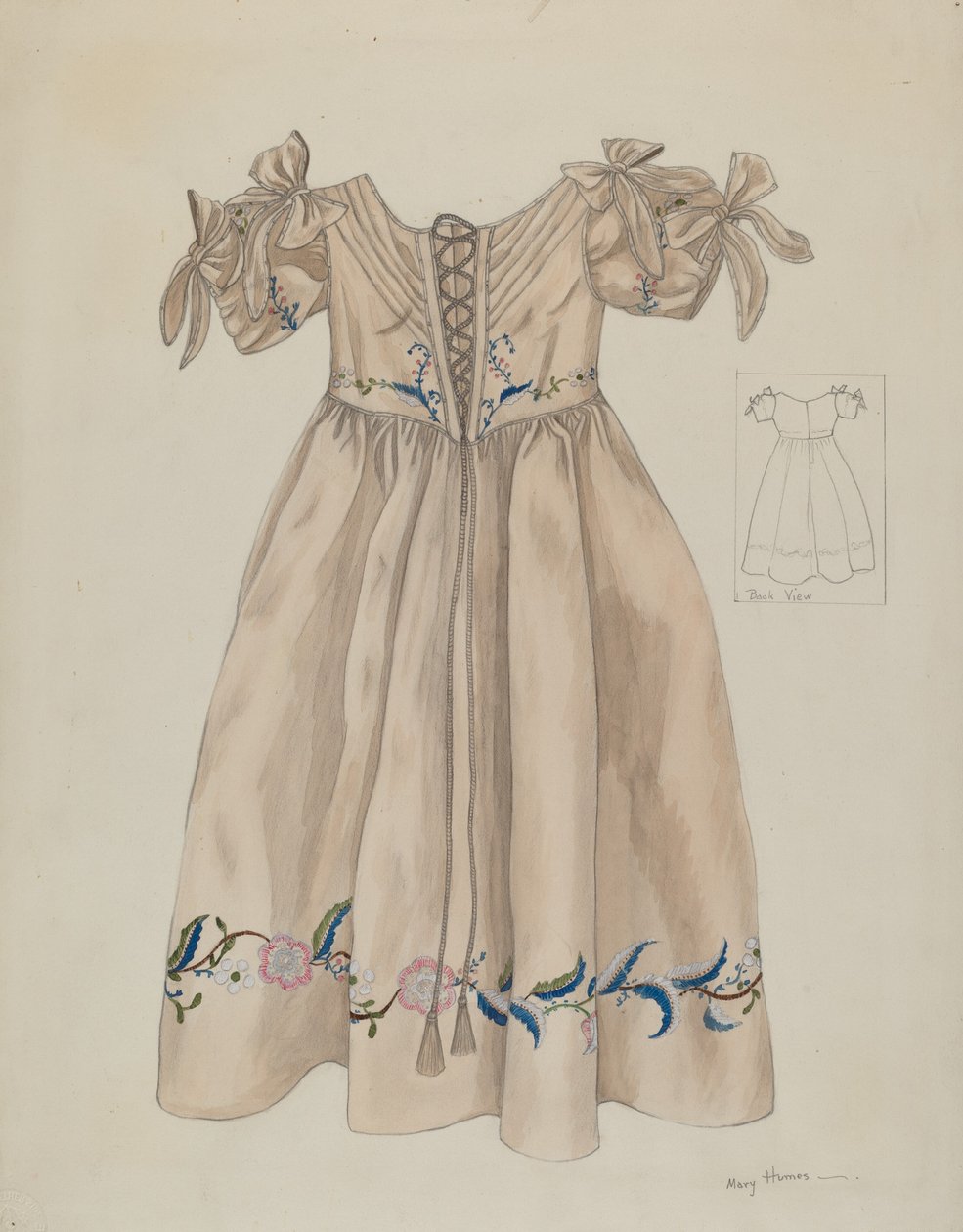 Barnklänning, ca. 1936. av Mary E Humes