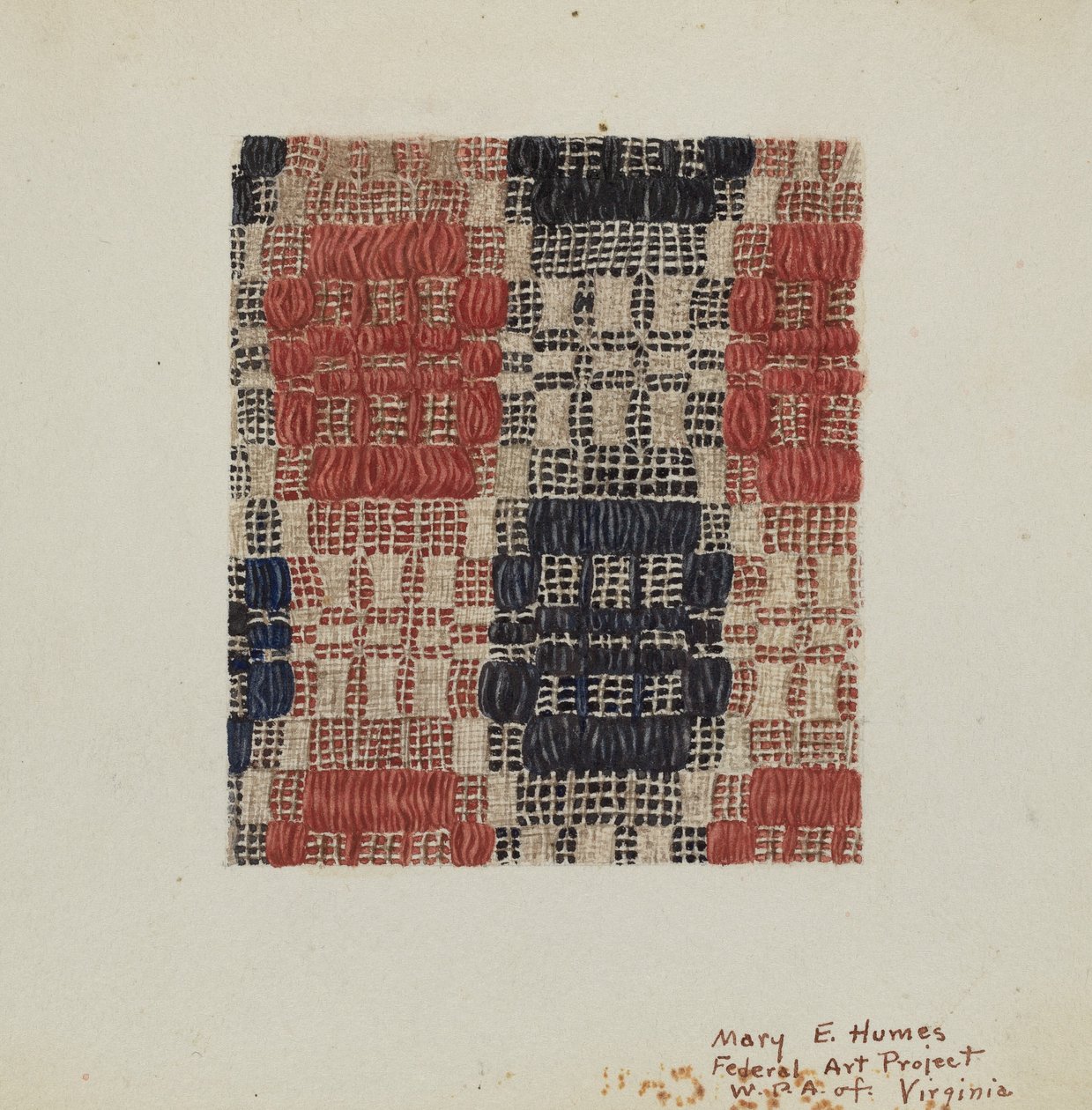 Täcke, c. 1938. av Mary E Humes