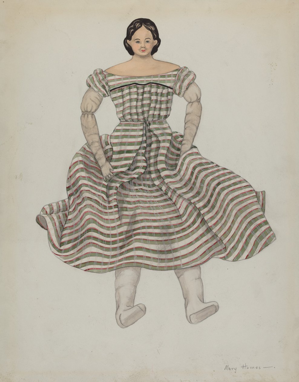 Docka och kostym, ca. 1937. av Mary E Humes