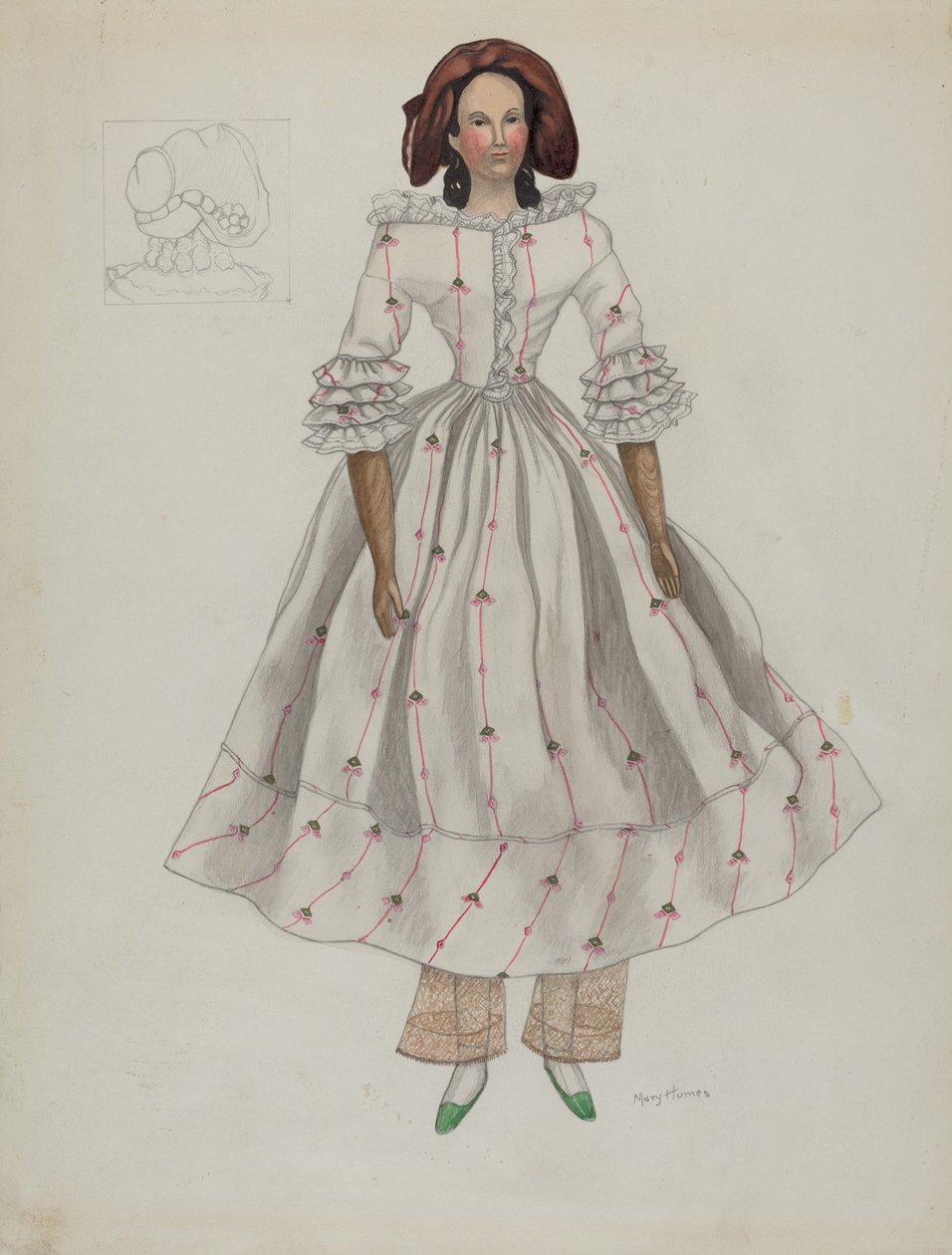 Docka, c. 1936. av Mary E Humes