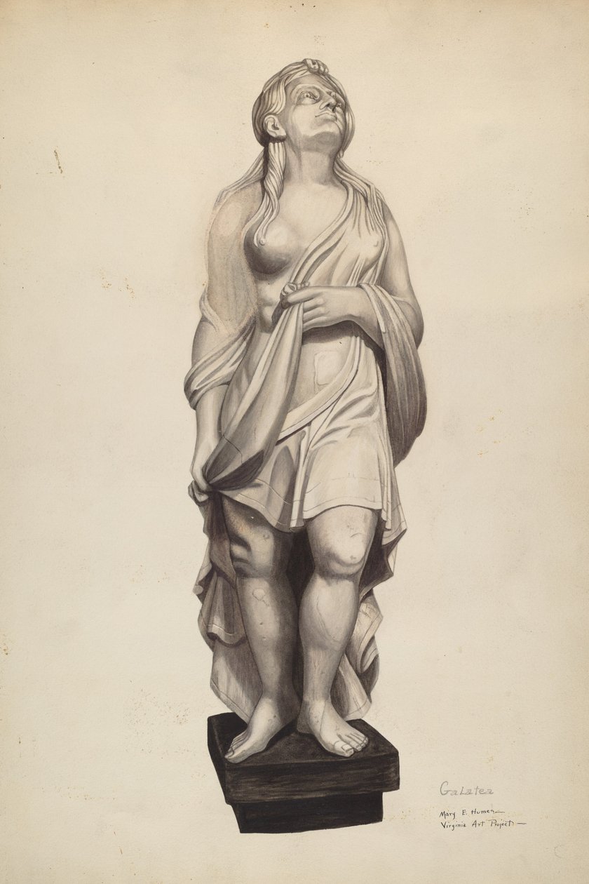 Galatea galjonsfigur, ca. 1940. av Mary E Humes