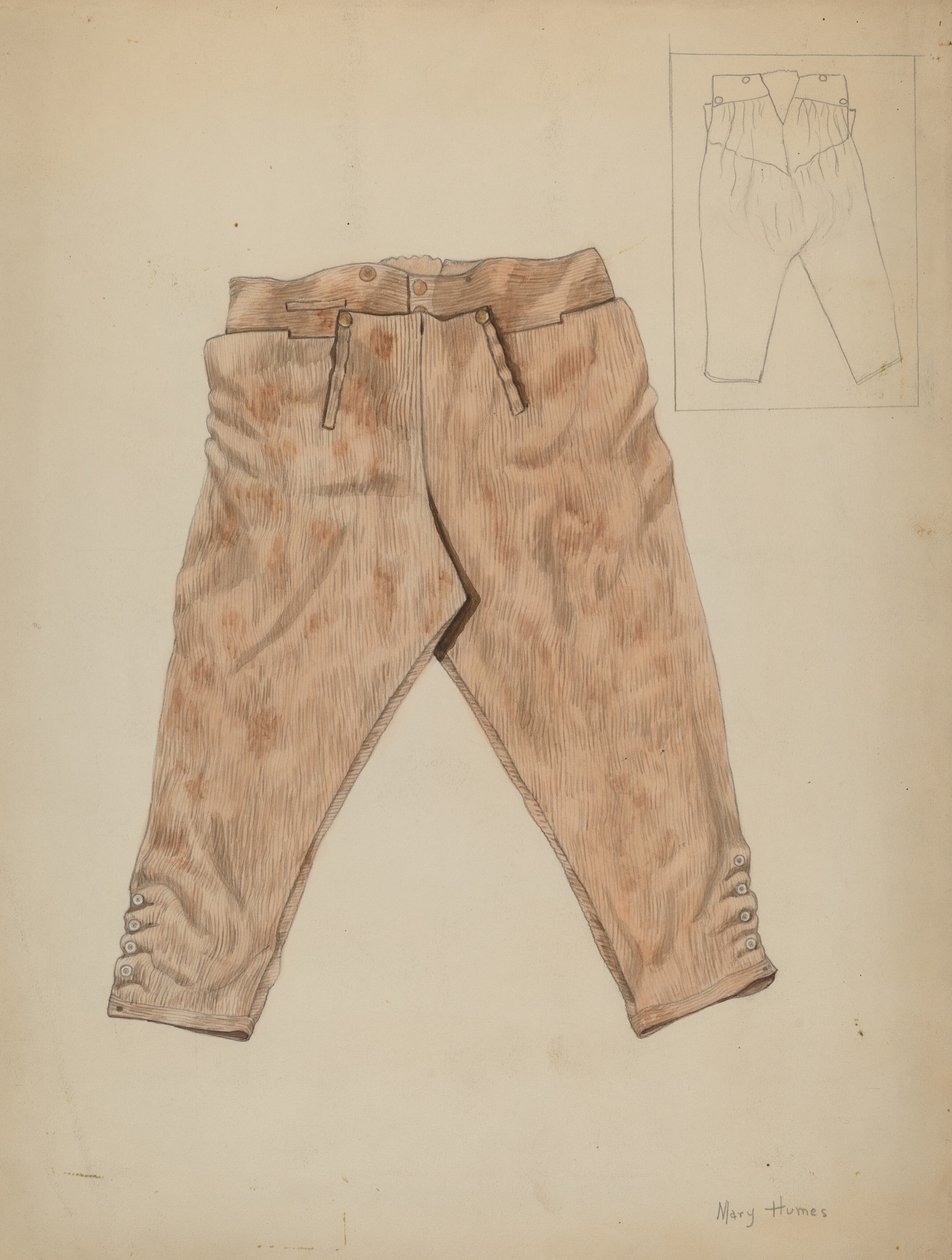 Jaktbyxor, ca. 1936. av Mary E Humes