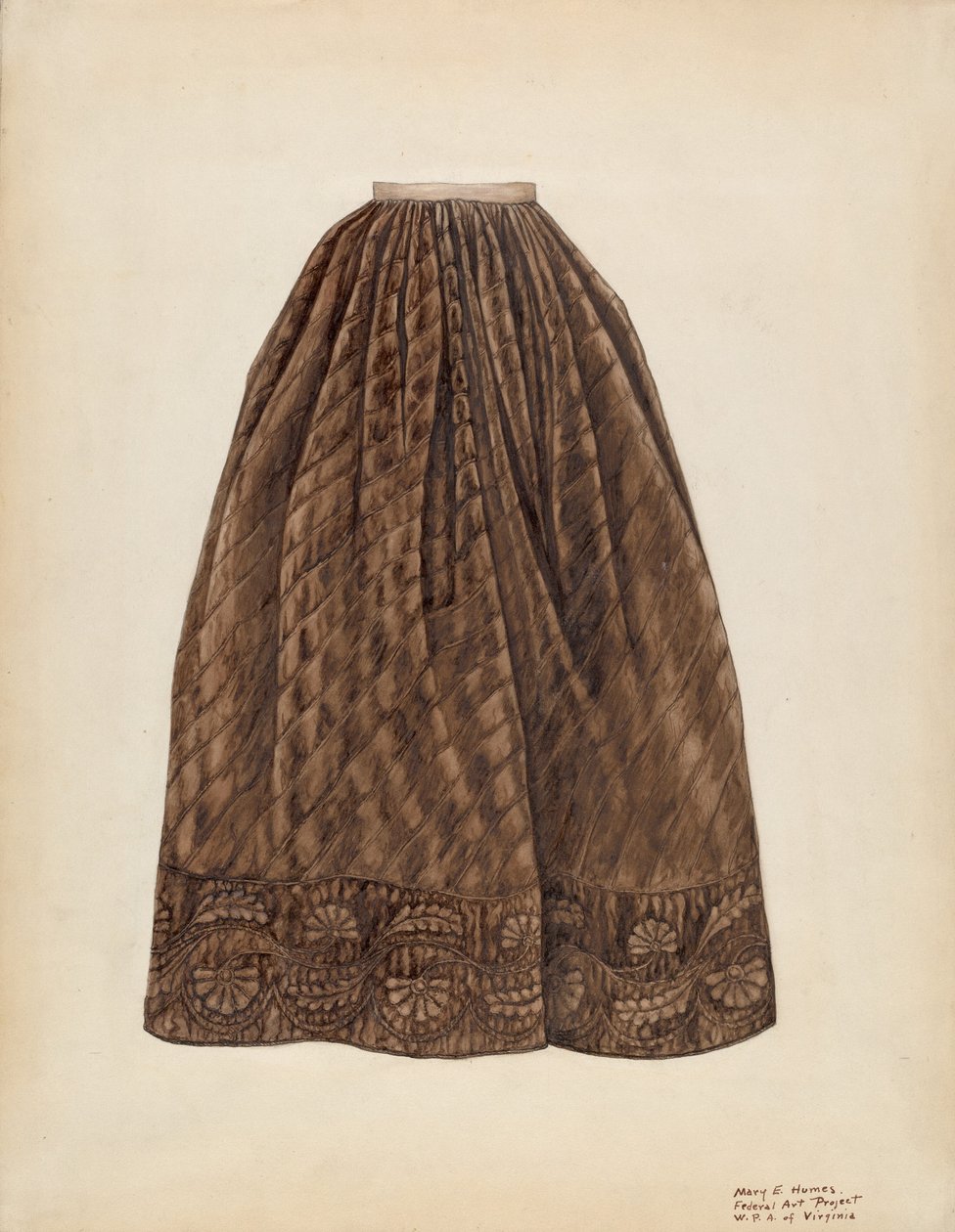 Underkjol, c. 1938. av Mary E Humes