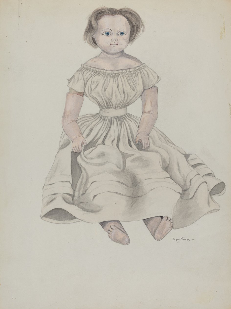Vaxdocka, ca. 1936. av Mary E Humes