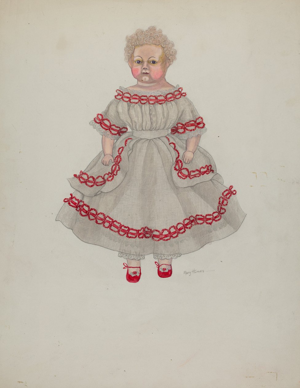 Vaxdocka, ca. 1936. av Mary E Humes