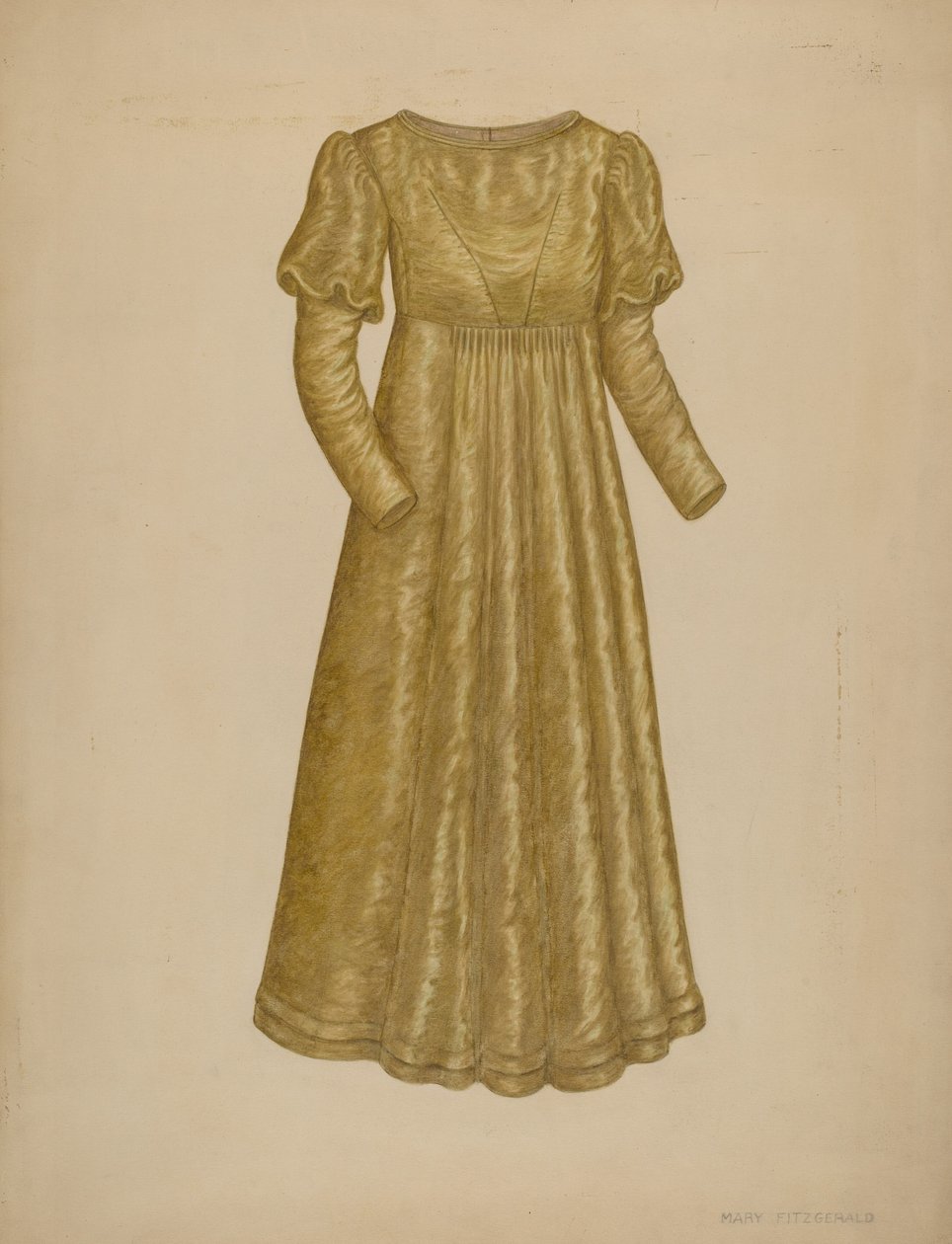 Bröllopsklänning, 19351942. av Mary Fitzgerald