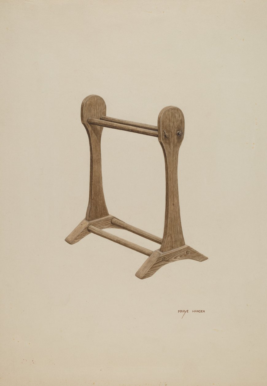 Torkställ, ca. 1940. av Mary Hansen
