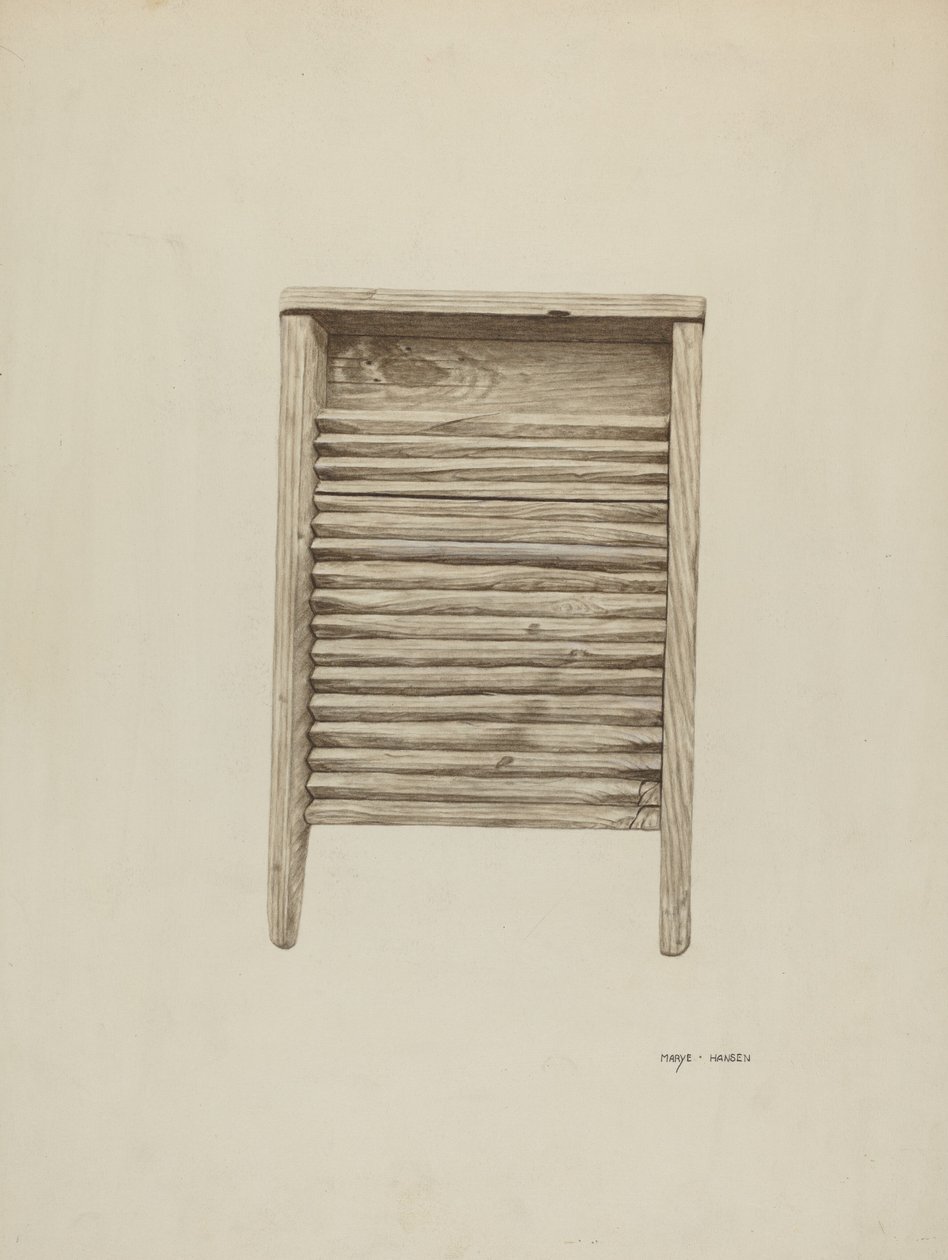 Tvättbräda, c. 1940. av Mary Hansen