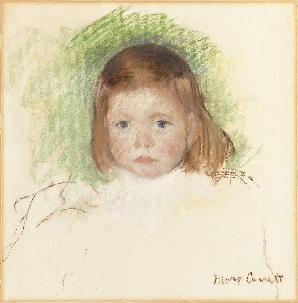 Porträtt av Ellen Mary Cassatt av Mary Cassatt