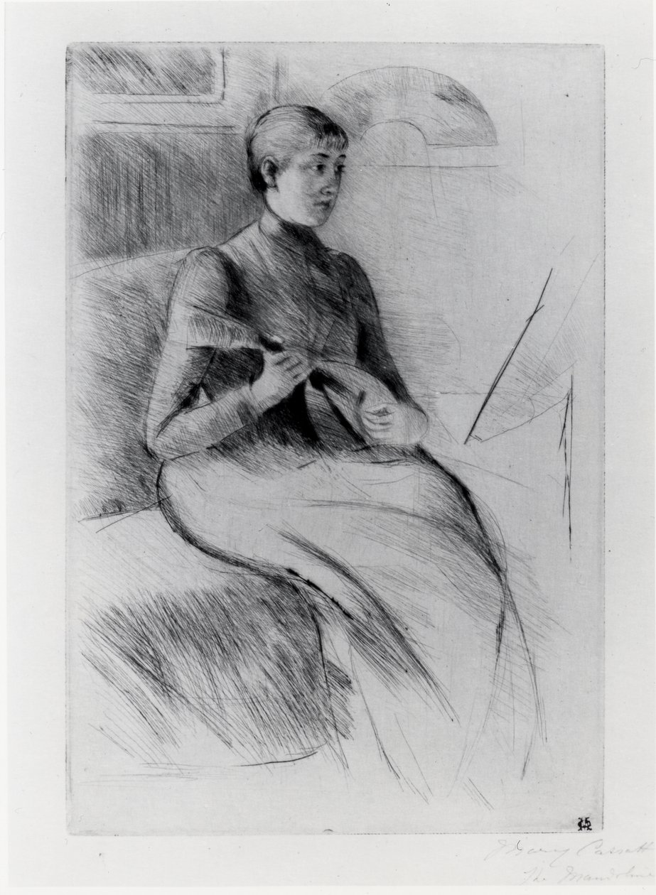 Mandolinspelaren av Mary Stevenson Cassatt