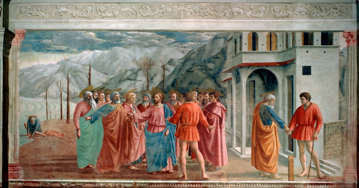 "Hyllningspengarna", 1425. av Masaccio Tommaso