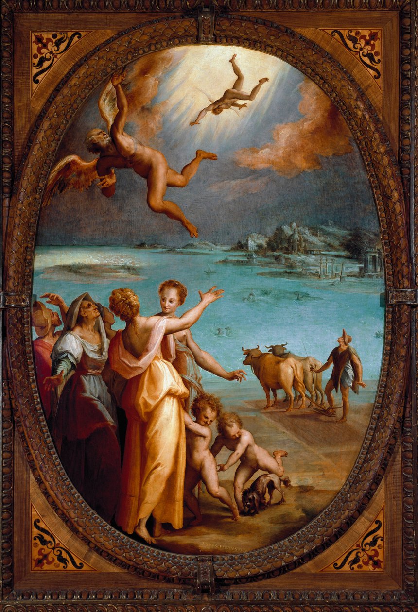 Ikaros fall (målning av Maso da San Friano