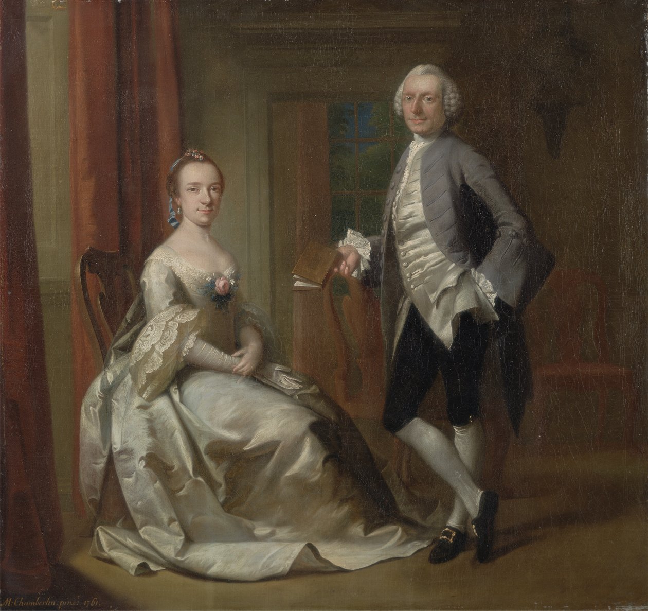 Konversationsstycke, 1761 av Mason Chamberlin