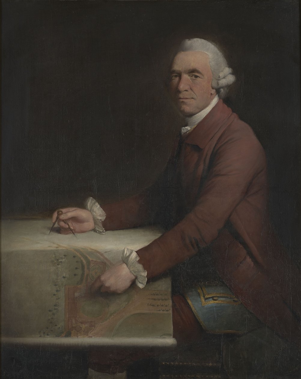 Portrait of Kenton Couse, British architect (1721-1790) av Mason Chamberlin