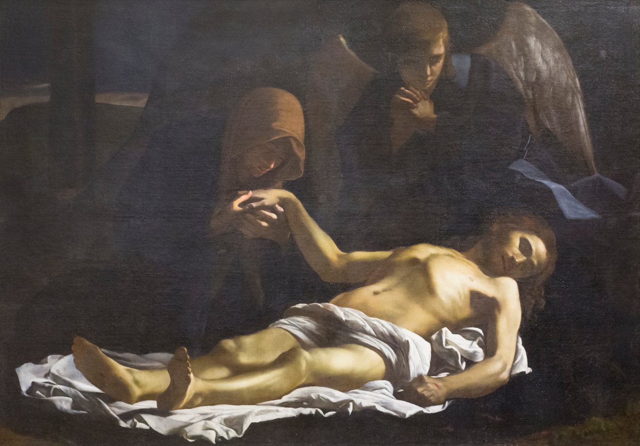 Beklagar den döde Kristus av Massimo Stanzione