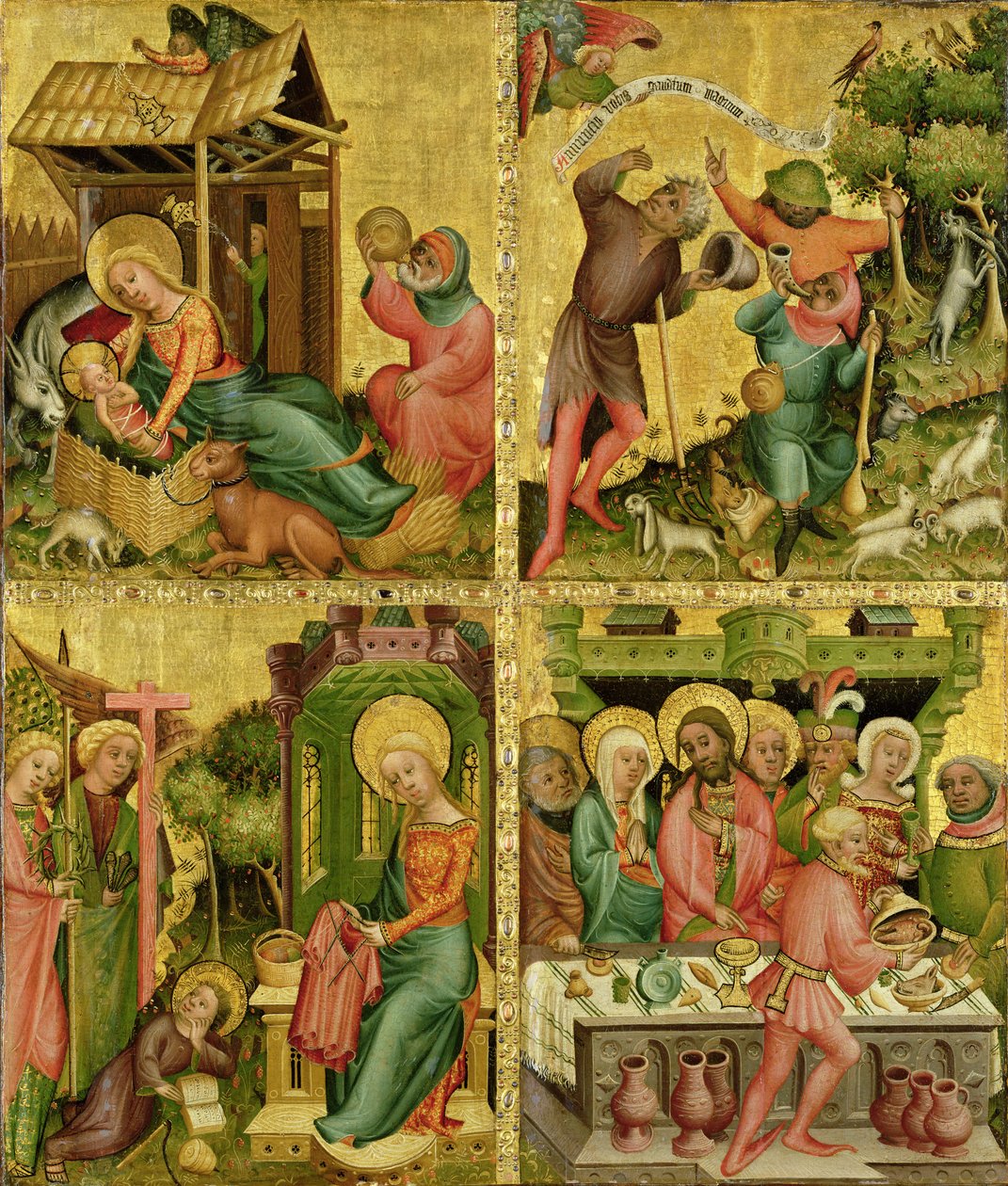 Buxtehude-altaret, högra flygeln, 1400-10 (tempera på panel) av Master Bertram of Minden