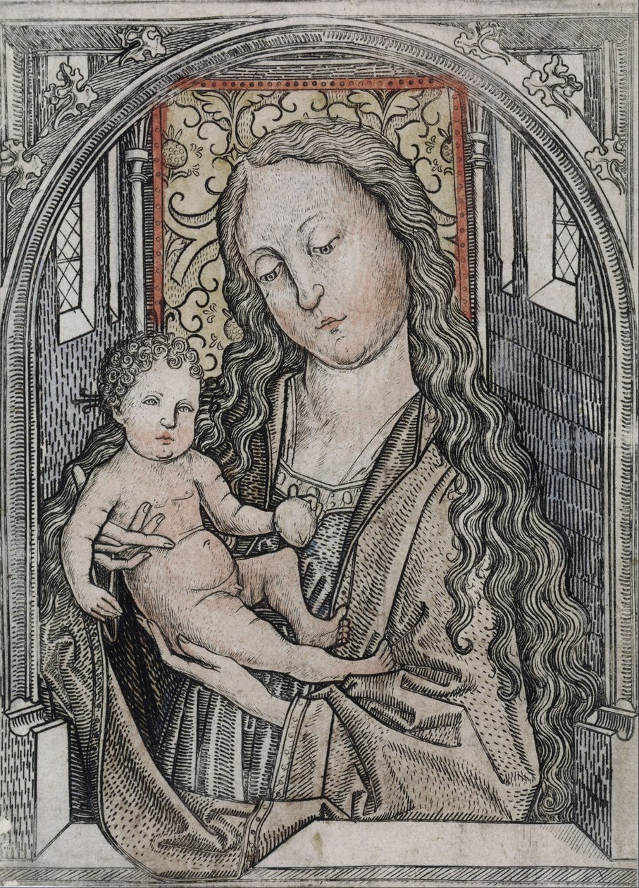 Madonna and Child av Master E.S.