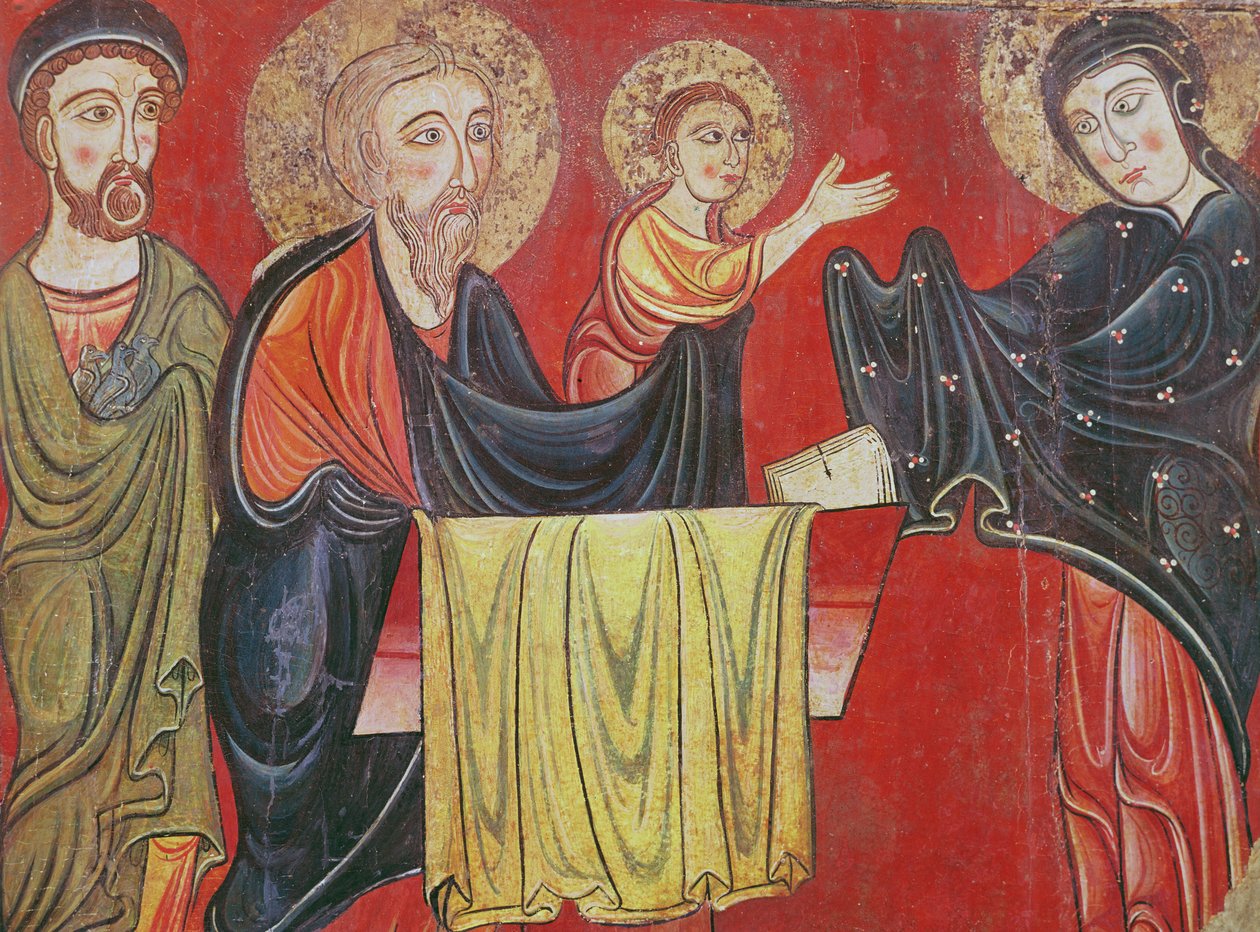 Presentationen vid templet, från altarfronten av Santa Maria d