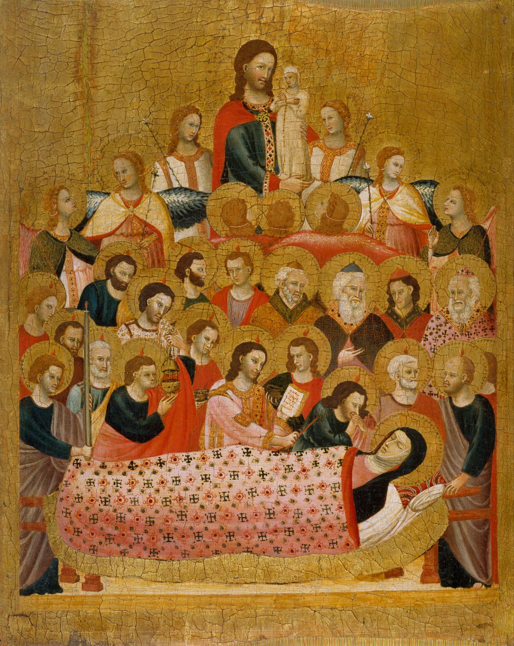 Dormition of the Virgin av Master of Cini the Madonna