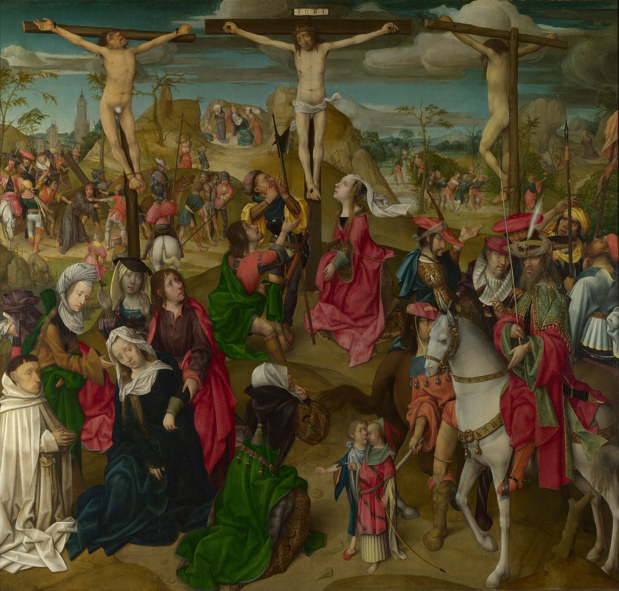 Scener från Kristi passion, 1510 (olja på ek) av Master of Delft